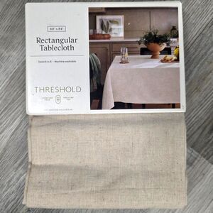 Elevate Your Dining: Threshold 60"x84" Cotton & Linen Blend Tablecloth